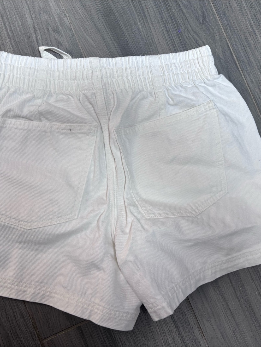Small White Jean Shorts - Picture 2 of 3